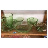 GREEN DEPRESSION GLASS