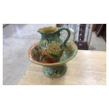 TERRA ROSE WASH BASIN AND PITCHER