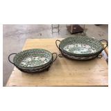 TEMP-TATIONS BY TARA CASSEROLE DISHES W HOLDERS