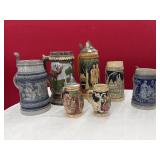 COLL OF ASST BEER STEINS