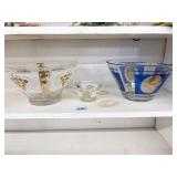 3 GLASS SERVING BOWLS