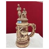 15.5IN VINTAGE GERMAN-STYLE BEER STEIN