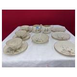 WESTWIND LENOX TEA CUPS & SAUCERS & CREAM/SUGAR