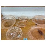 PINK DEPRESSION GLASS COLL