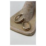 PAIR OF 14K YG EARRINGS TOTAL 1.28 GRAMS