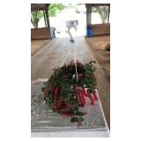 CHENILLE HANGING BASKET