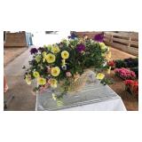 BASKET PLANTER MIXED PETUNIAS