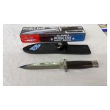 HIBBEN'S DOUBLE EDGE BOOT KNIFE & HOLSTER CLIP