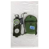 'LETS USE THE LAND' COMPASS W/BELT HOLSTER