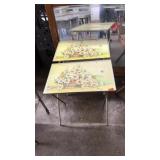 2 FOLDING TEA TRAYS