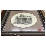 FRAMED "PORCH SITTIN" PRING BY SUART EICHEL