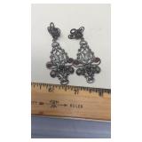 800 SILVER CLIP ON EARRINGS
