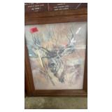 THE SILENT BUCK FRAMED PRINT BY K.MAROON