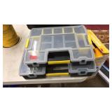 2 PLASTIC HARDWARE STORAGE TOTES