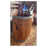 DECORATIVE BARREL WITH CONTENTS