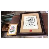 2 PC NEEDLE POINT WORK