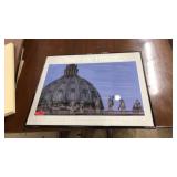 FRAMED INSIDE THE VATICAN POSTER PRINT