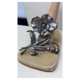 DANECRAFT STERLING FLORAL PIN
