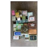 2 FLATS OF AVON PERFUMES, ETC