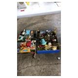 2 FLATS OF VNTG. AVON PERFUMES & BOTTLES
