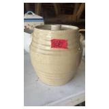 RED WING WARE SAFFRON CROCK W/ LID