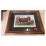 FRAMED MAILPOUCH BARN PRINT BY HARRY RICHARDSON