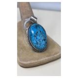 TURQUOISE & STERLING PENDANT