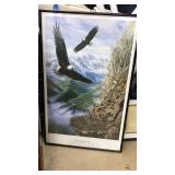 'EVAN EAGLES NEED A PUSH' FRAMED POSTER