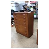 MID CENTURY ILLUMS BOLIGHUS 7 DRAWER DRESSER