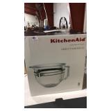 KITCHENAID F SERIES 6 QT GLASS BOWL KIT, NEW