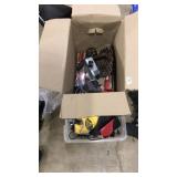 LOT OF ASST TOOLS, CHAULKING, METERS, ETC