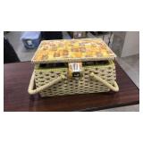 SEWING BOX W/ SUPPLIES