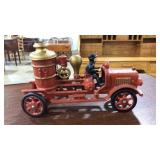 VINTAGE CAST IRON FIRE ENGINE