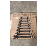 HUSKY FULLY POLISHED 10PC SAE COMBINATION WRENCH
