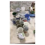 LOT OF ASST COFFEE MUGS & ETC