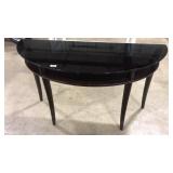 BLACK GLASS SOFA TABLE