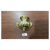 BRASS WALL MOUNT VASE 6"