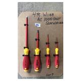 4 PC WIHA AC SCREWDRIVER SET