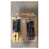 2 PC KLEIN LONG NOSE PLIERS & CABLE CUTTERS