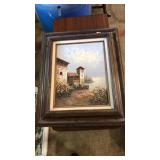 OIL ON CANVAS COASTAL SCENE