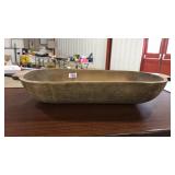VINTAGE WOOD CARVED DOUGH BOWL