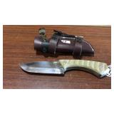 LORD & FIELD KNIFE W/ LEATHER SHEATH
