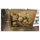 GOLD FRAMED FLORAL ART
