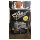 DELUXE PORTABLE 5" B&W TV W/ AM/FM RADIO NIB
