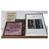 LOT OF FRAMED ARTWORK