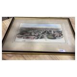 WILLIAMS COLLEGE FRAMED VINTAGE LANDSCAPE
