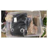 STORAGE TOTE WITH CURTAINS