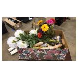 VELVET HANGERS & FAUX FLOWERS