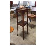 41" WOOD 2 TIER PLANT STAND