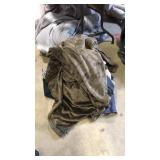 LOT OF ASST BLANKETS AND CLOTHING